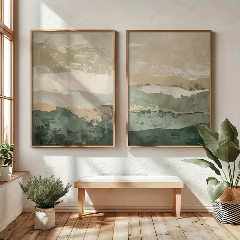 Photography Course - 2pcs/set Wabi Sabi Abstract Geometric Canvas