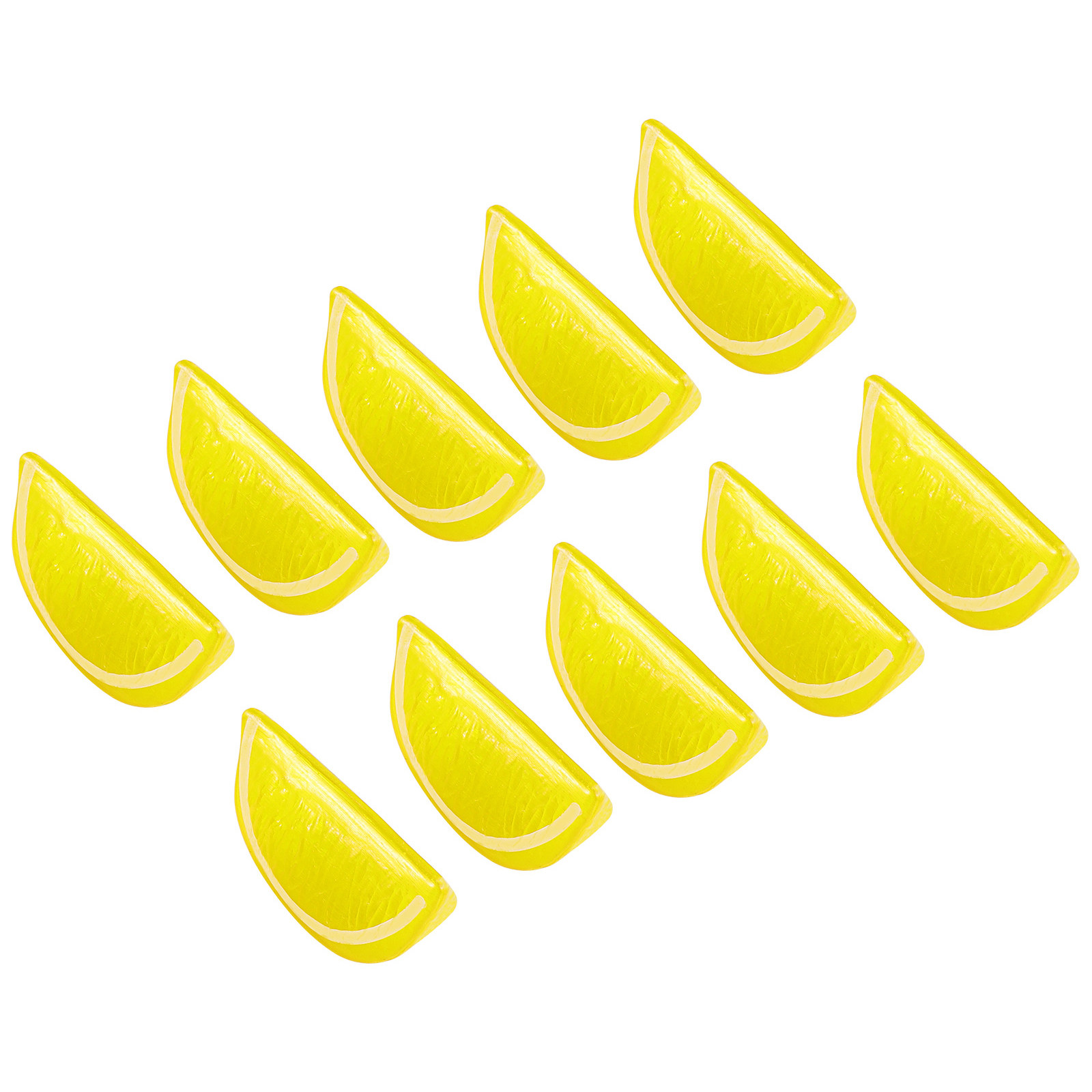 Photography Yellow - 10Pcs Simulated Lemon Blocks Plastic Fake