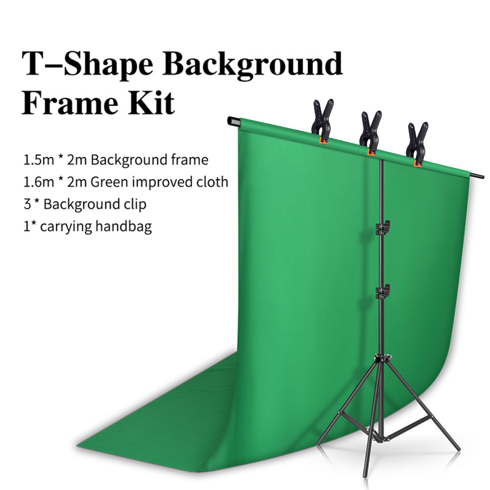 Backdrop Stand Kit - Photography Photo Studio T-Shape Backdrop Background