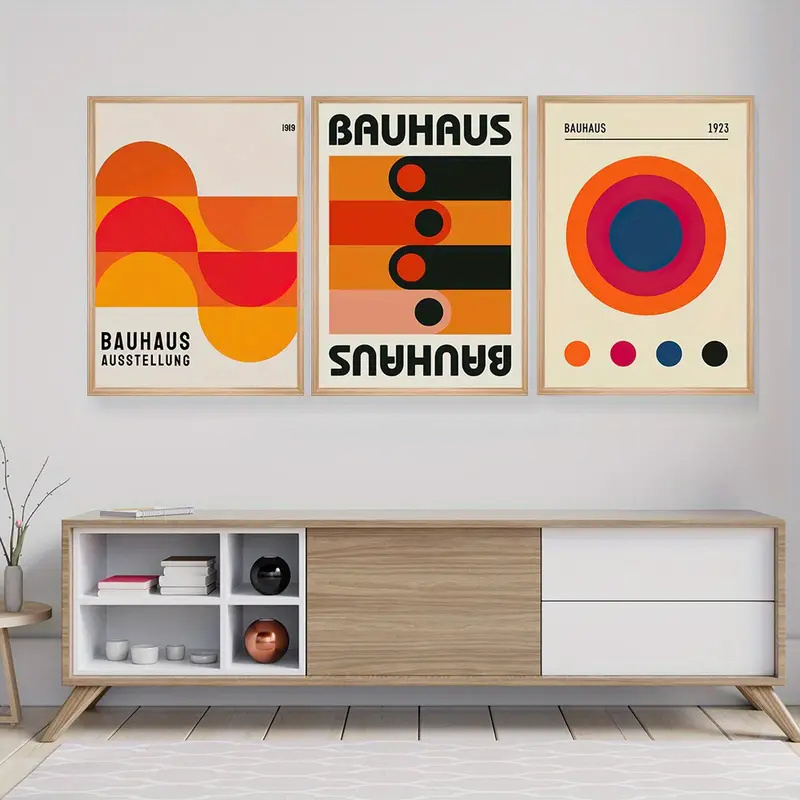 Photography Course - 3pcs/set Bauhaus Abstract Illustration Posters Mid
