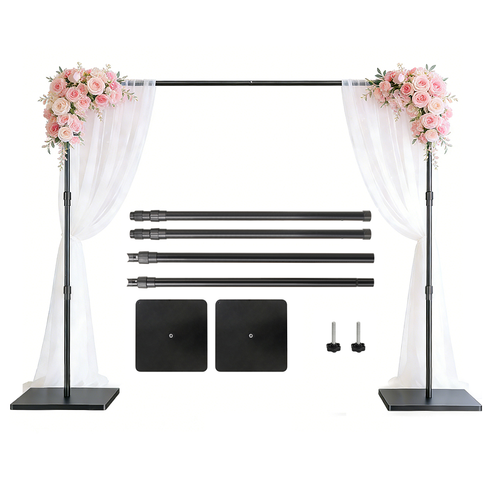 Backdrop Stand Kit - 2.4X3M Heavy Duty Background Backdrop Stand