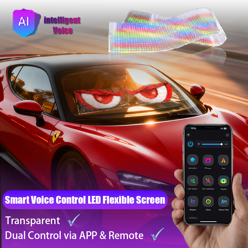 Pixel Art Led Panel - Demon Eyes Fully Transparent Matrix Pixel