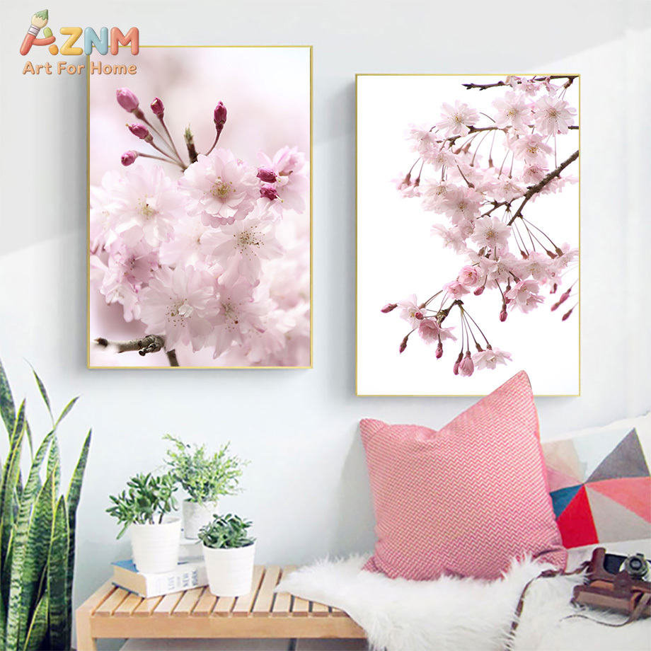 AZNM Pink Cherry Blossom Canva - Photography Quotes ulasan dan harga