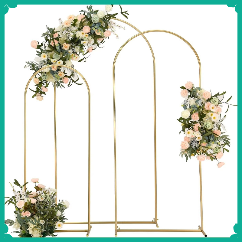 Golden Arch Frame Wedding Stan - Backdrop Stand Kit ulasan dan harga
