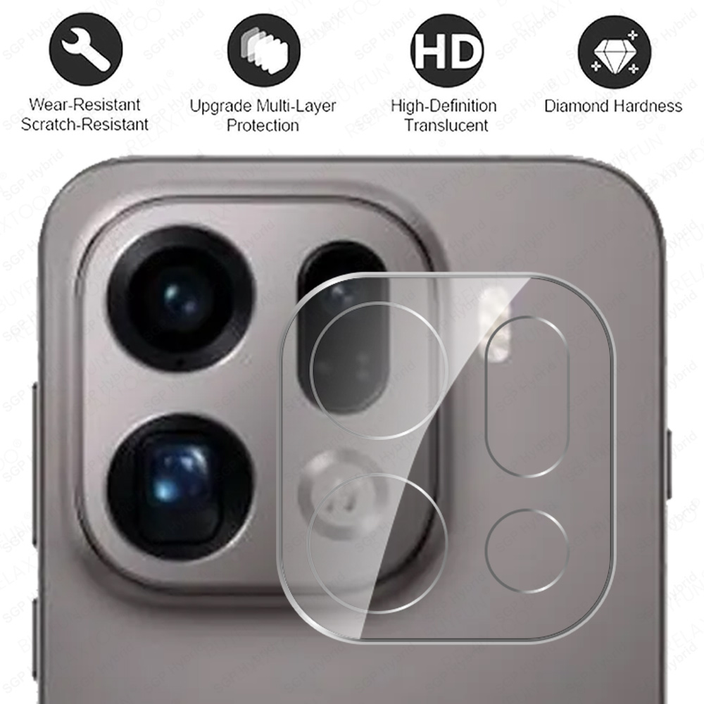 2Pcs 3D Clear Camera Glass Pro - Photography Kit Oppo Find X9 Pro ulasan dan harga