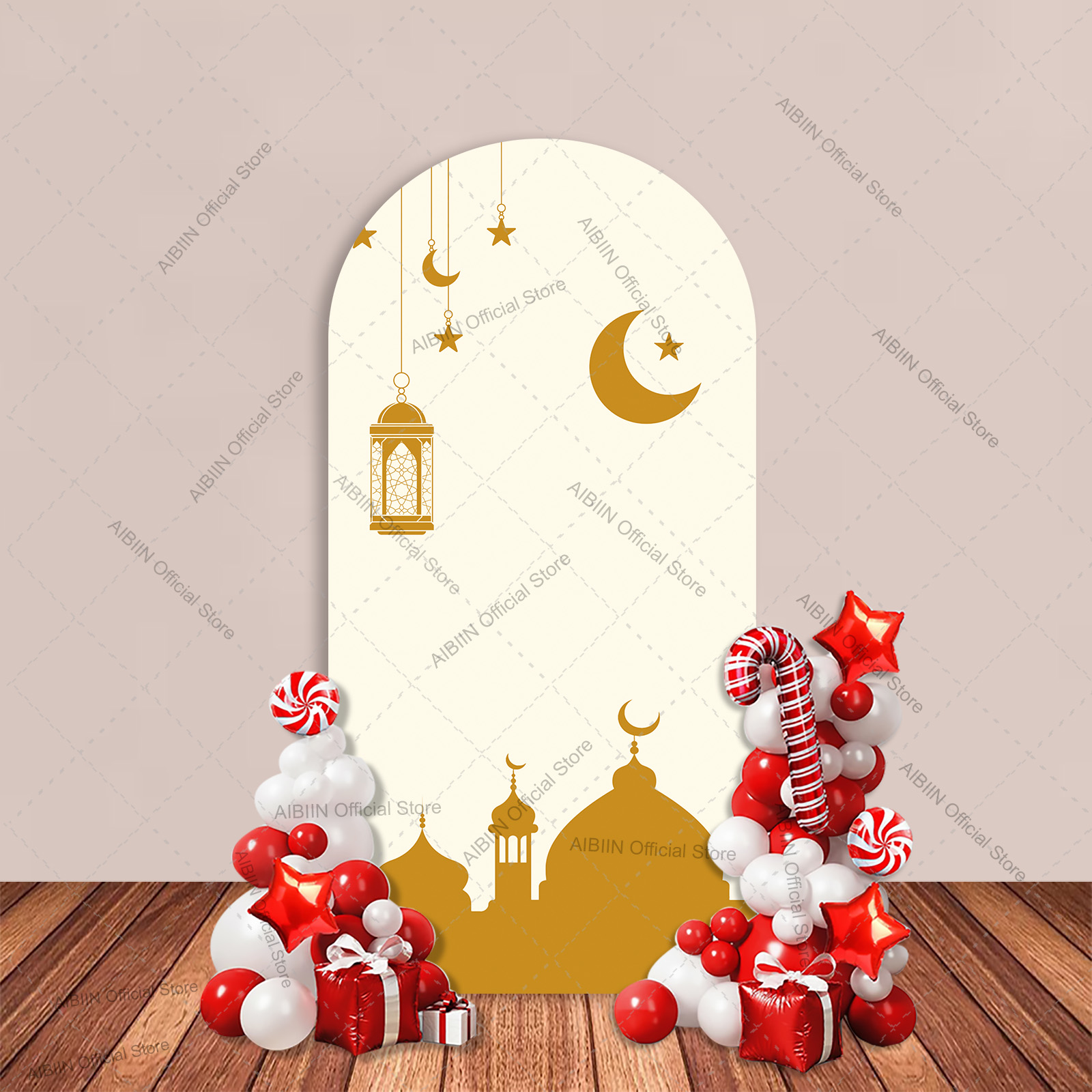 Eid Mubarak Ramadan Arch Backd - Photography Yellow ulasan dan harga