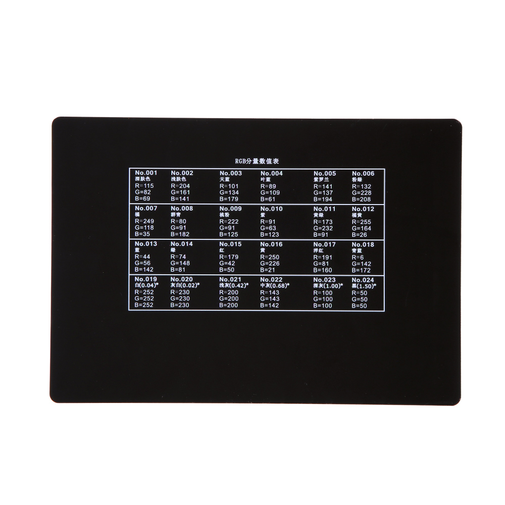 Professional 24 Color Card Tes - Color Checker Card ulasan dan harga