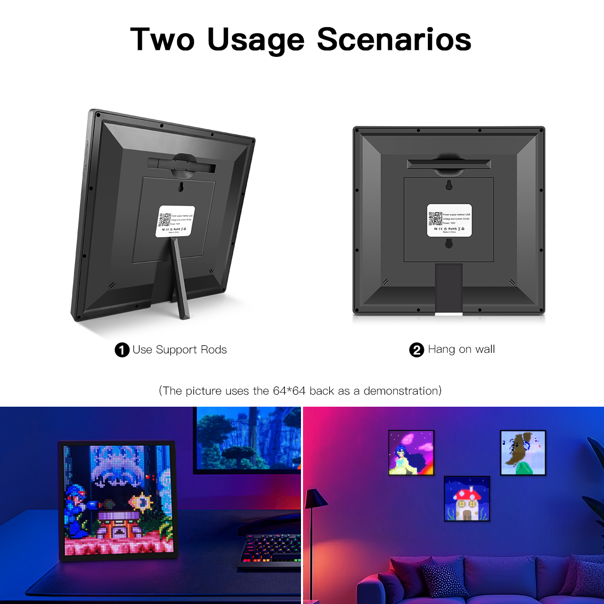 USB Powered Bluetooth Control  - Pixel Art Led Panel ulasan dan harga