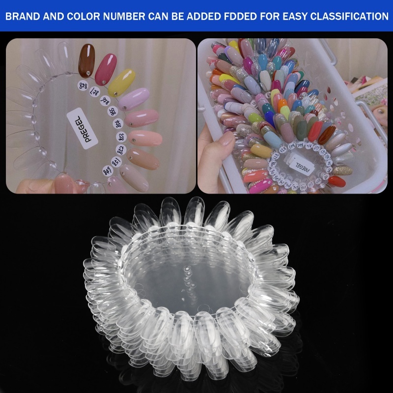 10PCS Oval Nail Color Card Dis - Color Checker Card ulasan dan harga