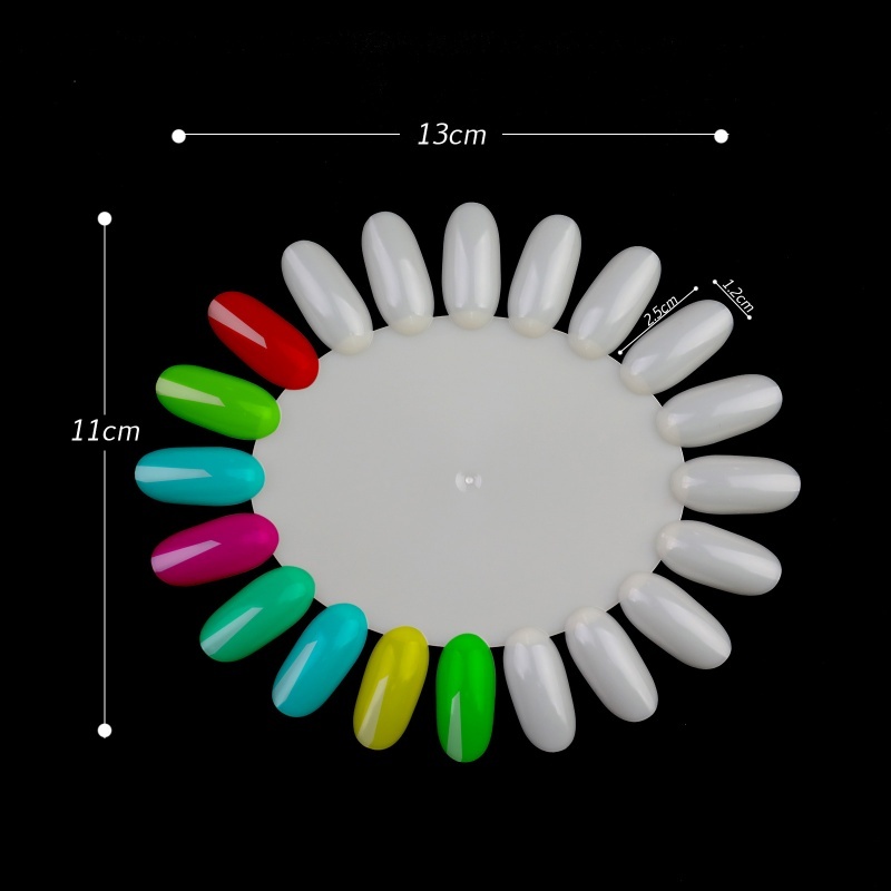 10PCS Oval Nail Color Card Dis - Color Checker Card ulasan dan harga