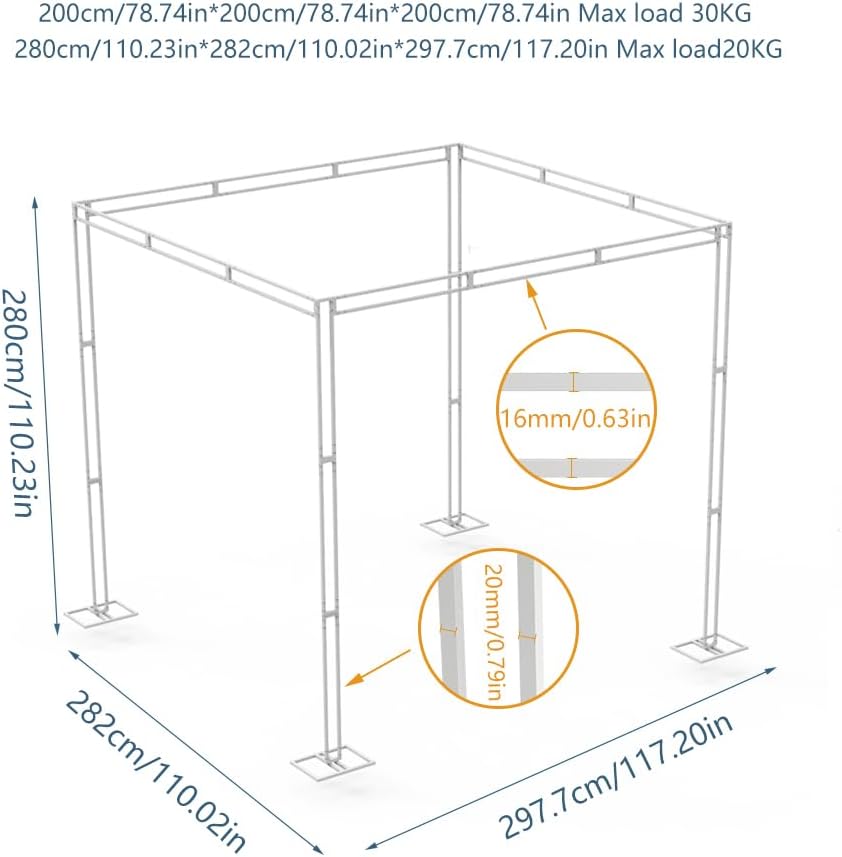Heavy Wedding Backdrop Stand K - Backdrop Stand Kit ulasan dan harga