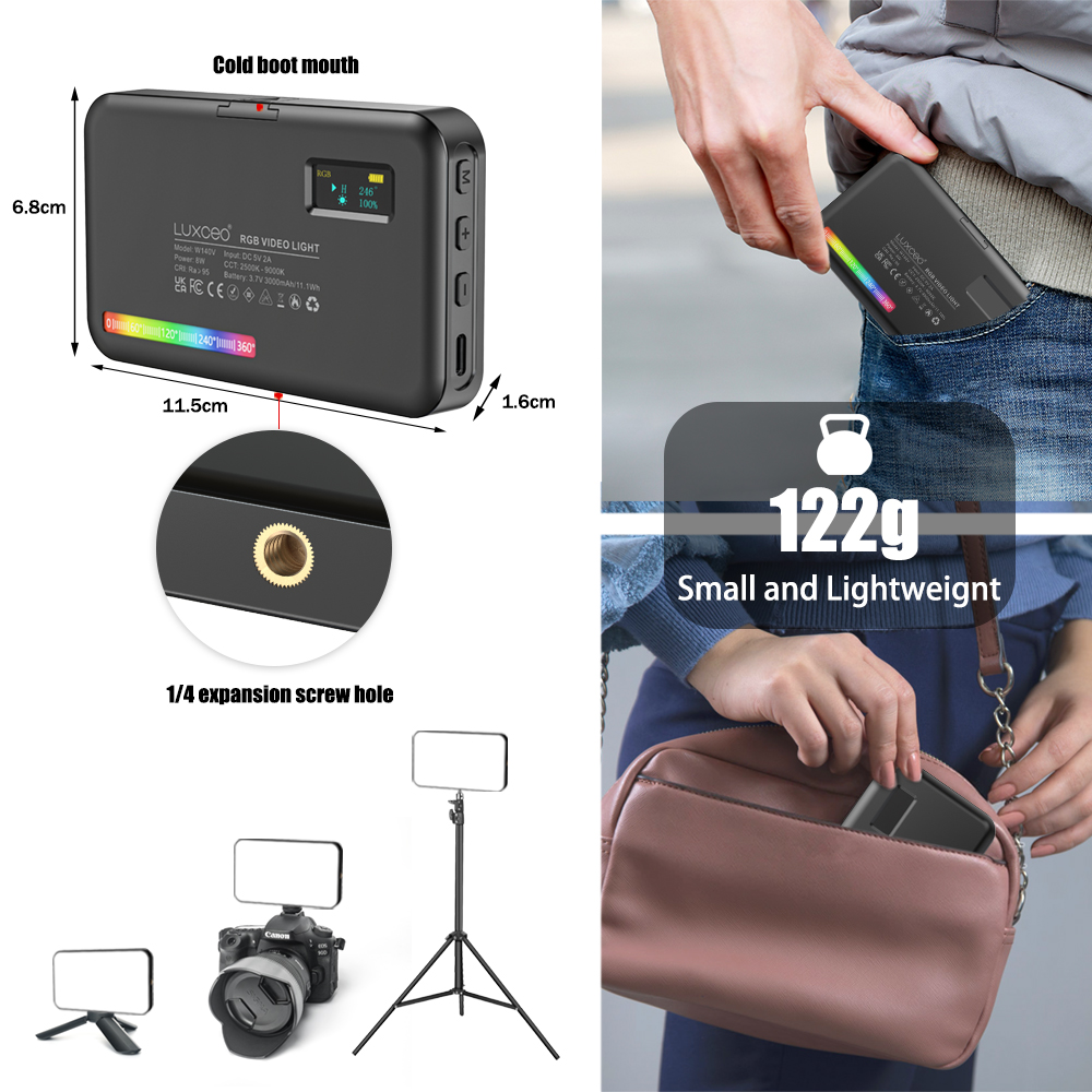 LUXCEO V10 PRO Video Light RGB - Pixel Art Led Panel ulasan dan harga