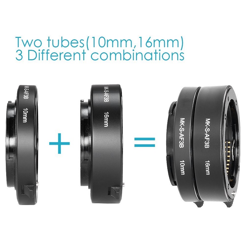 Meike Auto Focus Macro Extensi - Macro Extension Tube ulasan dan harga