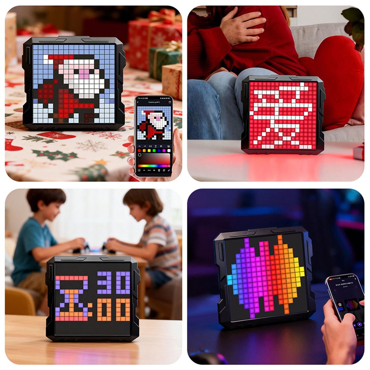 A72U Smart Digital Night Light - Pixel Art Led Panel ulasan dan harga