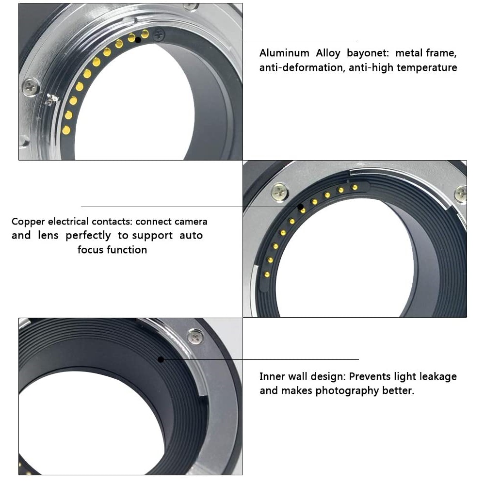 Meike Metal Auto Focus Macro E - Macro Extension Tube ulasan dan harga