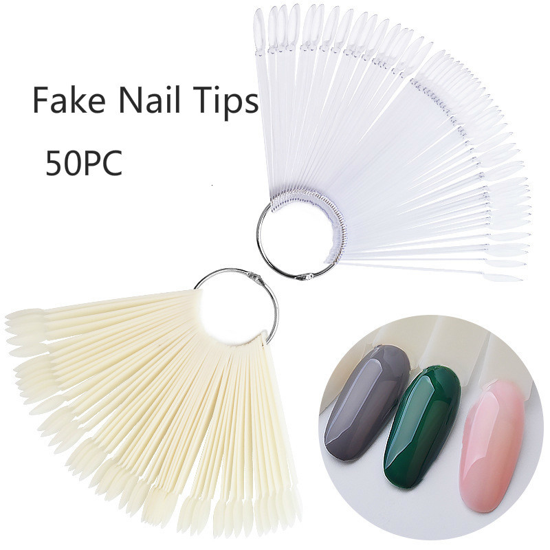 50pcs Color Card Nail Tips Dis - Color Checker Card ulasan dan harga