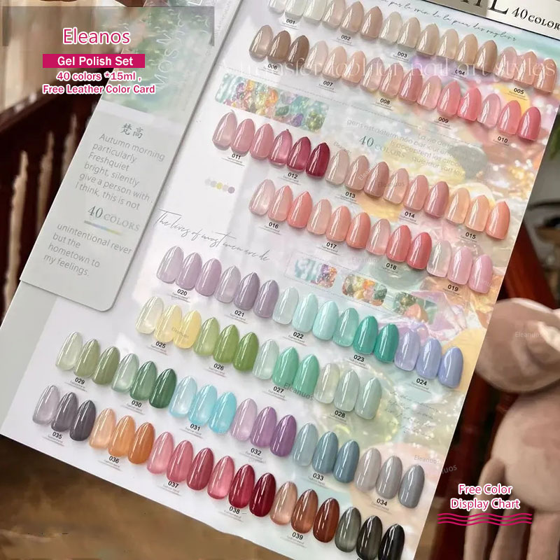 Eleanos 40 Colors 15ml Jelly G - Color Checker Card ulasan dan harga