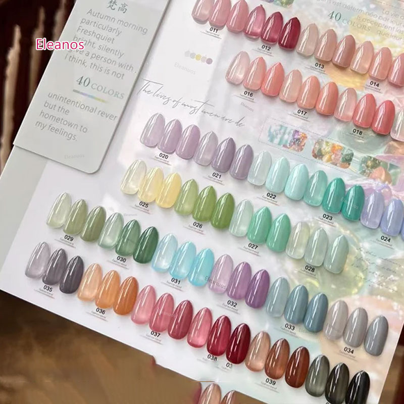 Eleanos 40 Colors 15ml Jelly G - Color Checker Card ulasan dan harga