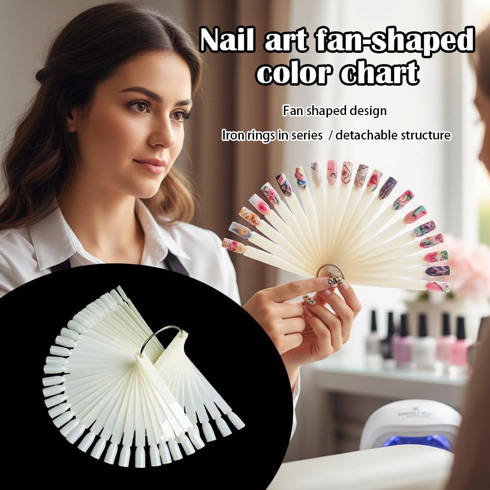 50 Tips Clear Nail Swatches Co - Color Checker Card ulasan dan harga