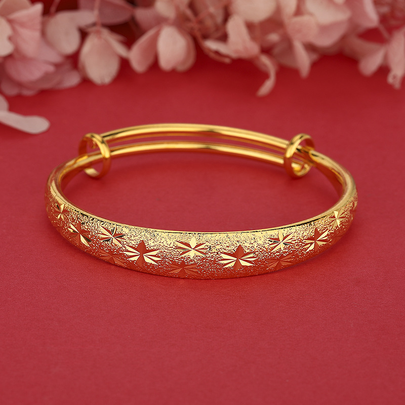 24K Gold Women's Wide Bangle | - Photography Yellow ulasan dan harga