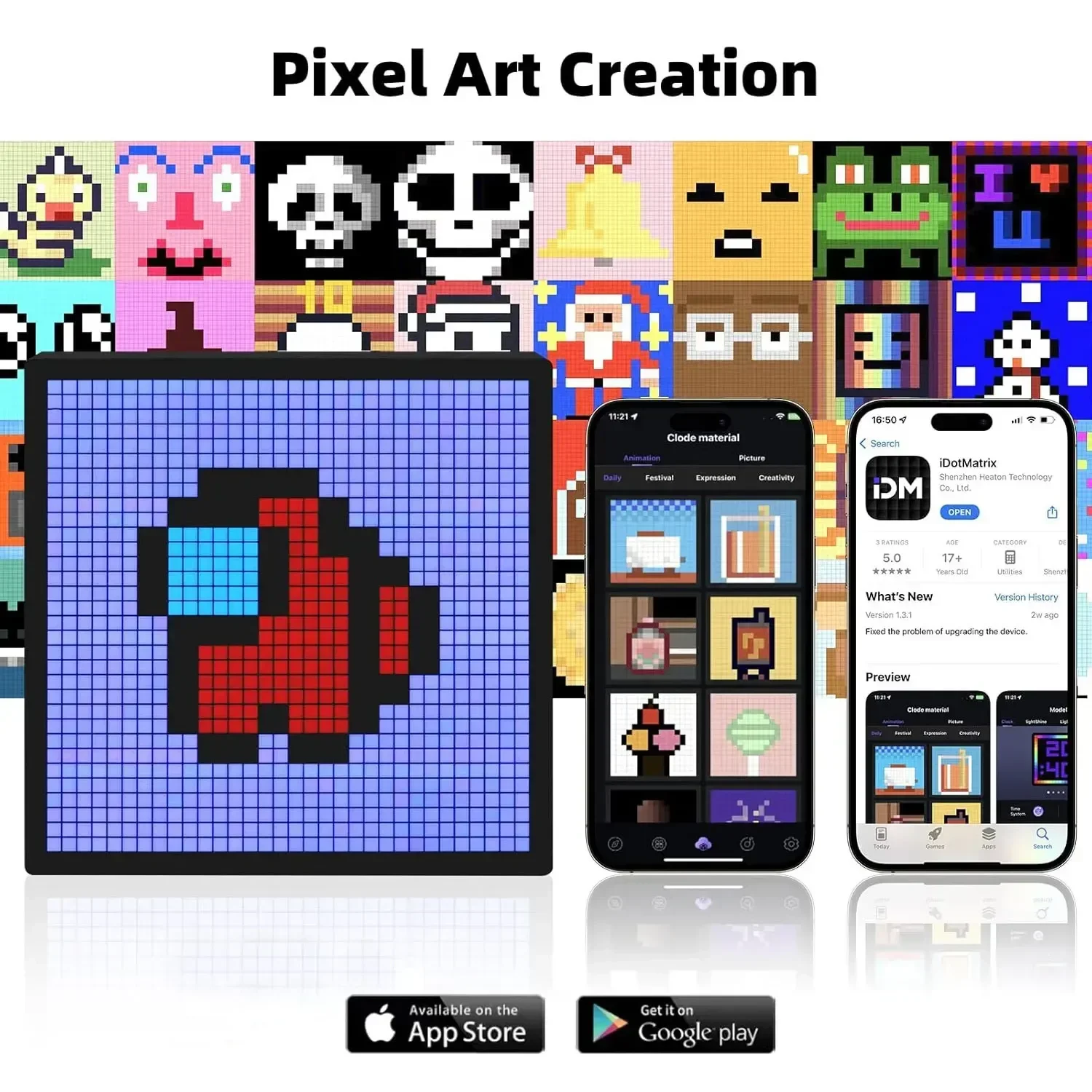 LED Pixel Display APP Control  - Pixel Art Led Panel ulasan dan harga