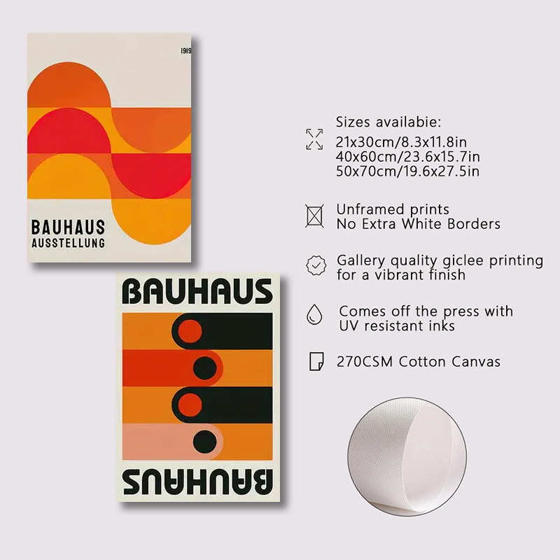 3pcs/set Bauhaus Abstract Illu - Photography Course ulasan dan harga