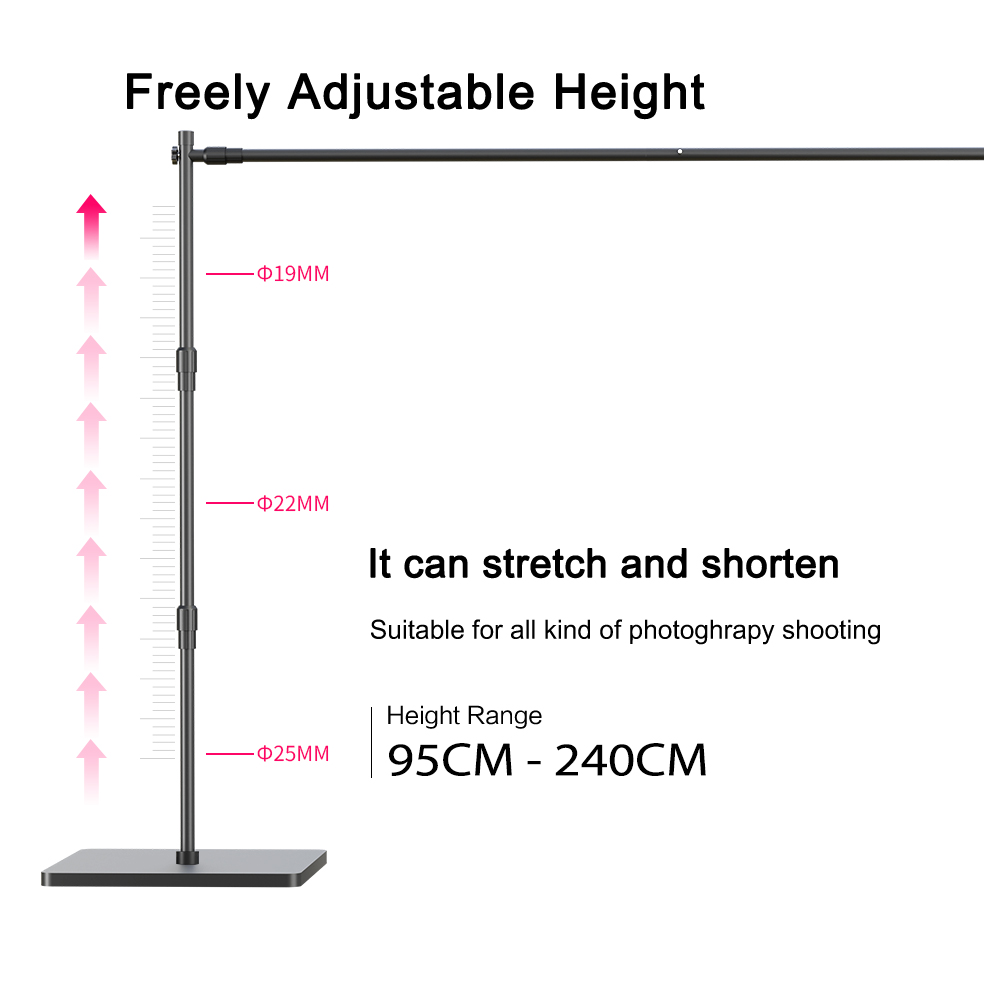 2.4X3M Heavy Duty Background B - Backdrop Stand Kit ulasan dan harga
