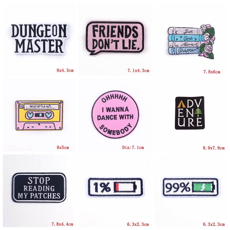 5PCS/lots Cartoon/Letter Iron  - Photography Quotes ulasan dan harga