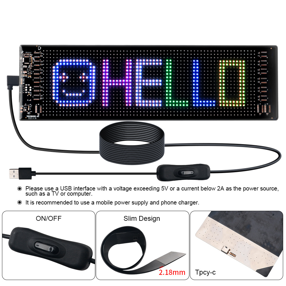 LED Matrix Pixel Panel Scrolli - Pixel Art Led Panel ulasan dan harga