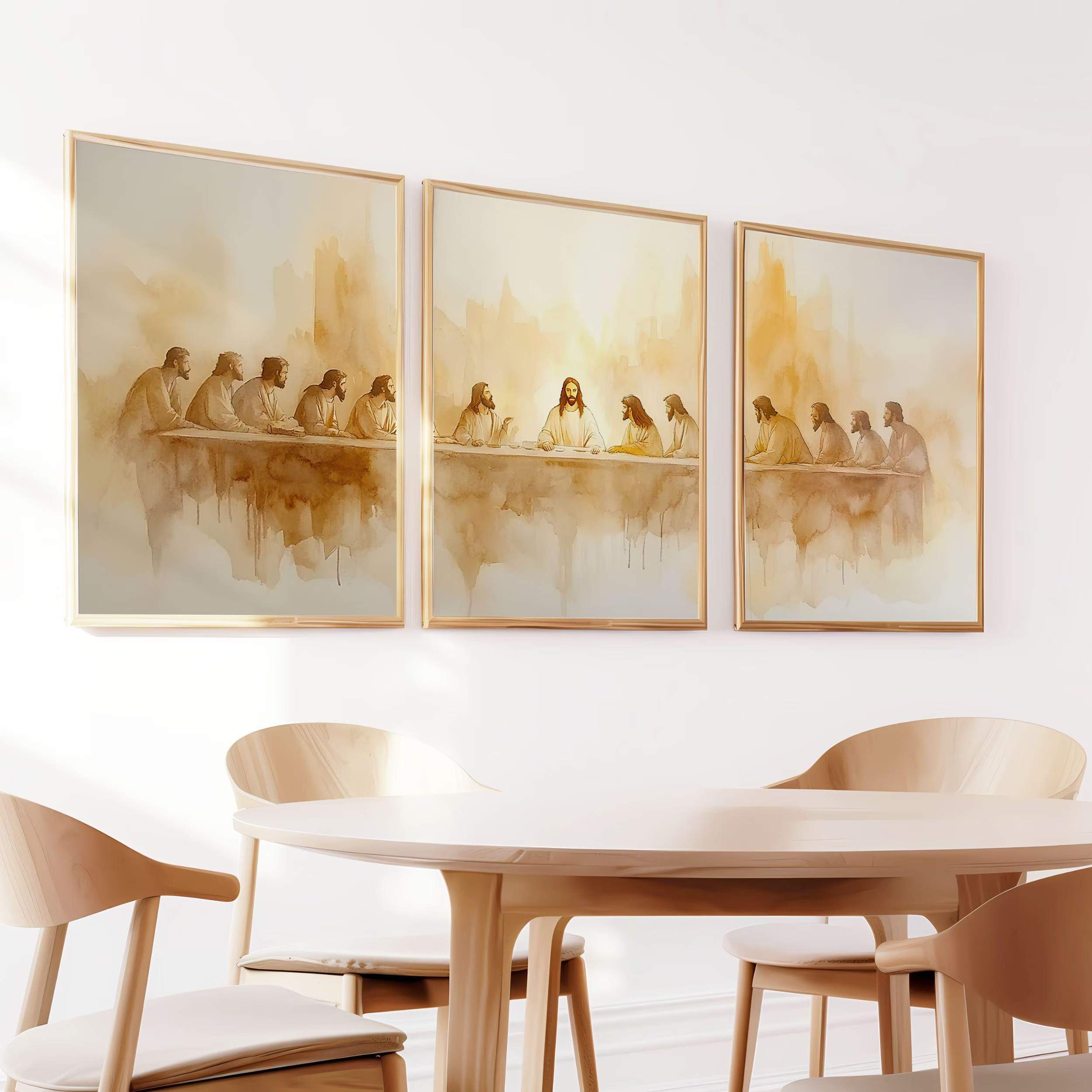 3pcs/set The Last Supper Wall  - Photography Course ulasan dan harga