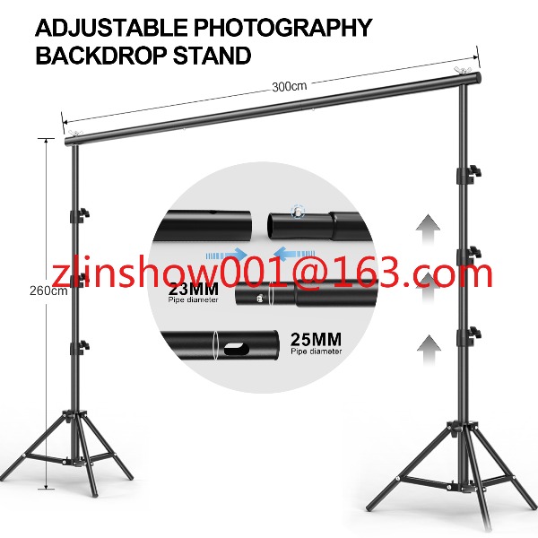 Photo Studio Equipment 2.6*3m/ - Backdrop Stand Kit ulasan dan harga