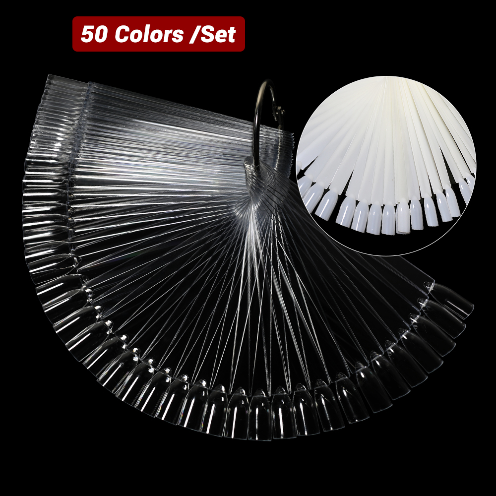 50Pcs False Nail Display Stick - Color Checker Card ulasan dan harga