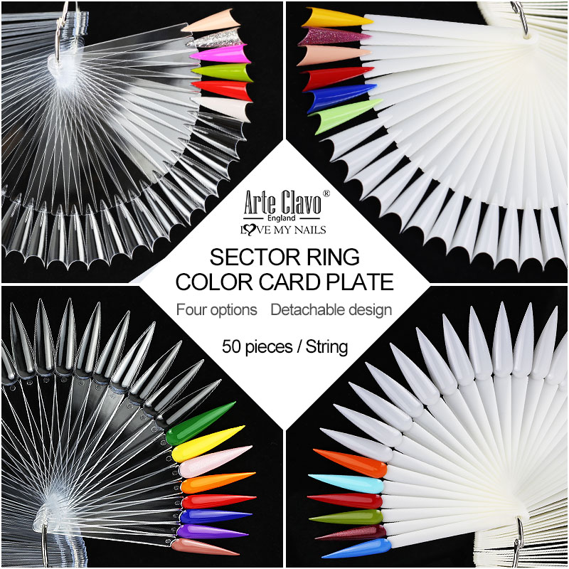 50Pcs False Nail Display Stick - Color Checker Card ulasan dan harga