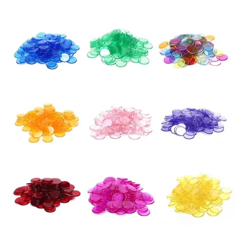 100Pcs New Plastic Round Count - Color Checker Card ulasan dan harga