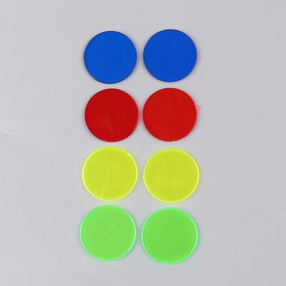 100Pcs New Plastic Round Count - Color Checker Card ulasan dan harga