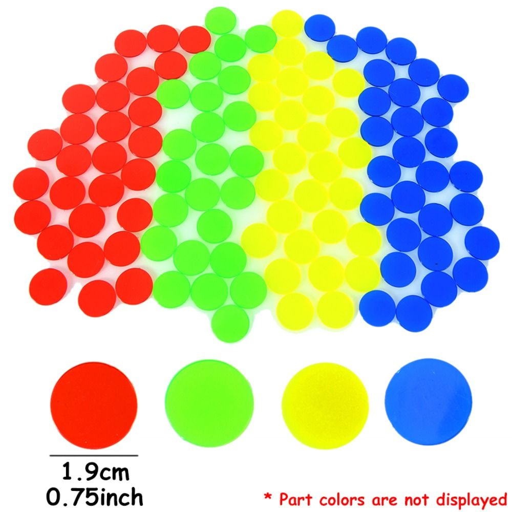 100Pcs New Plastic Round Count - Color Checker Card ulasan dan harga