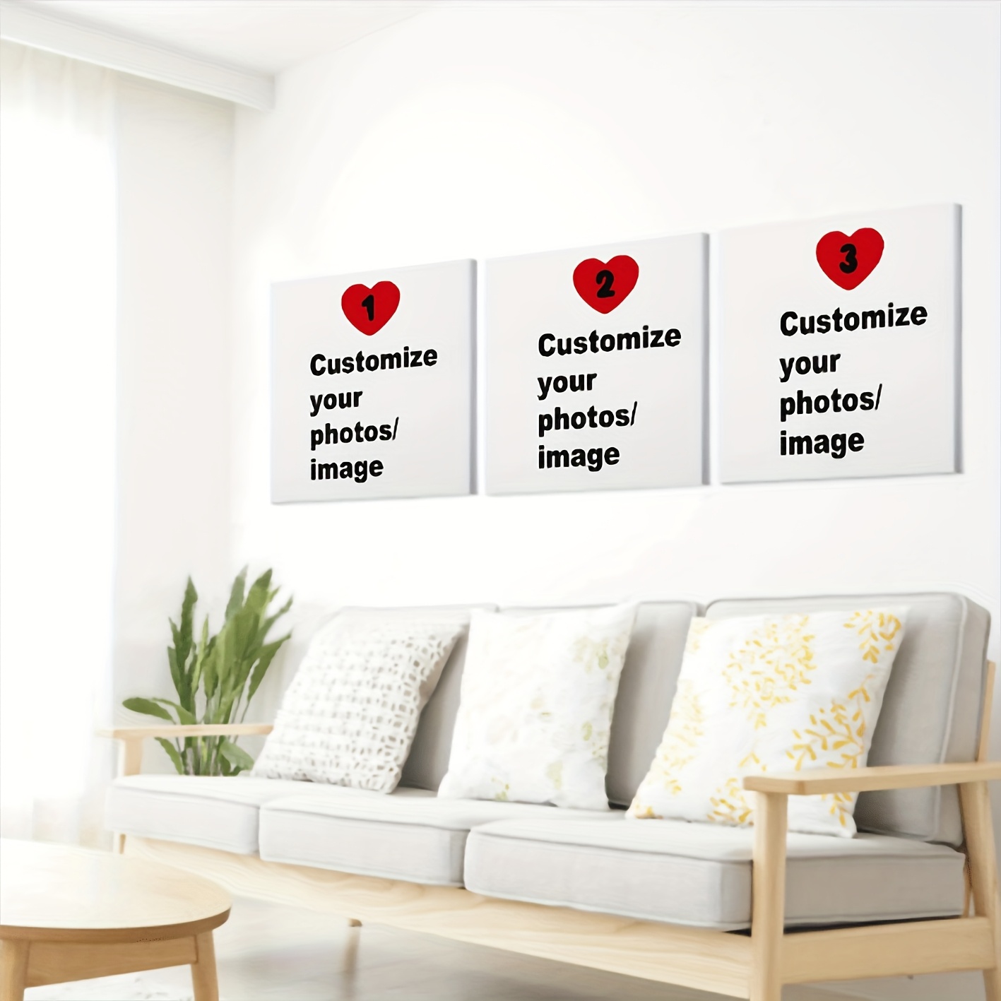 3pcs/set Custom Square Canvas  - Photography Course ulasan dan harga