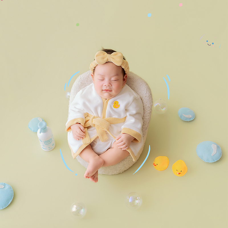 Bubble Bath Tub Theme Newborn  - Photography Yellow ulasan dan harga