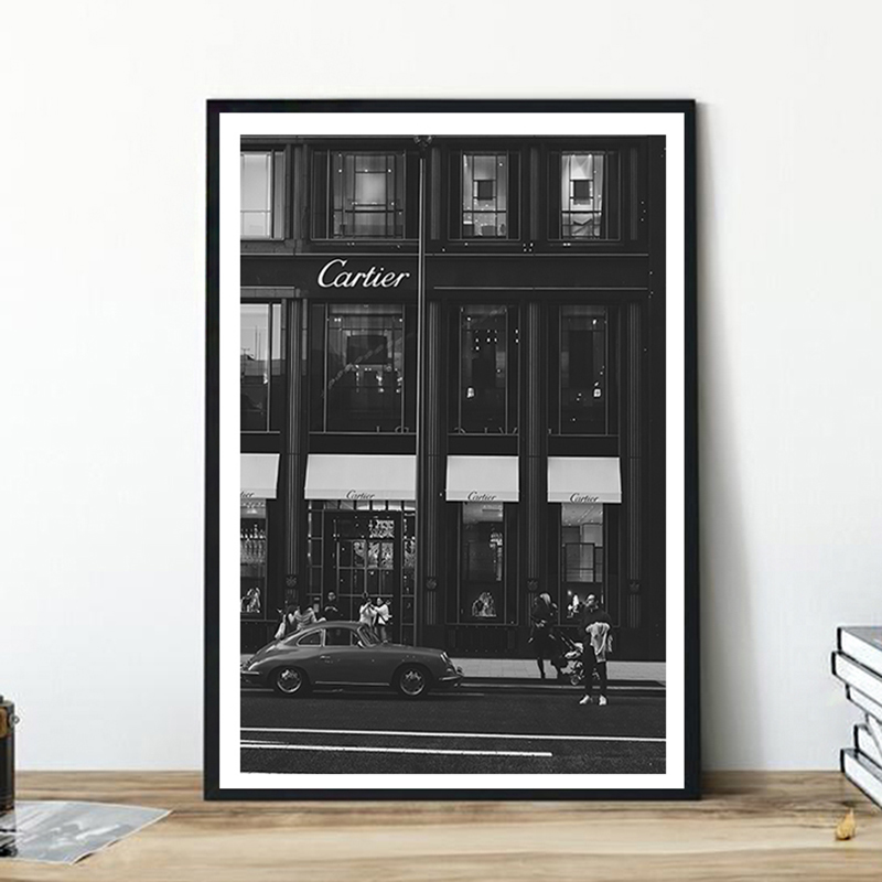 European Street Canvas Paintin - Photography Trend ulasan dan harga