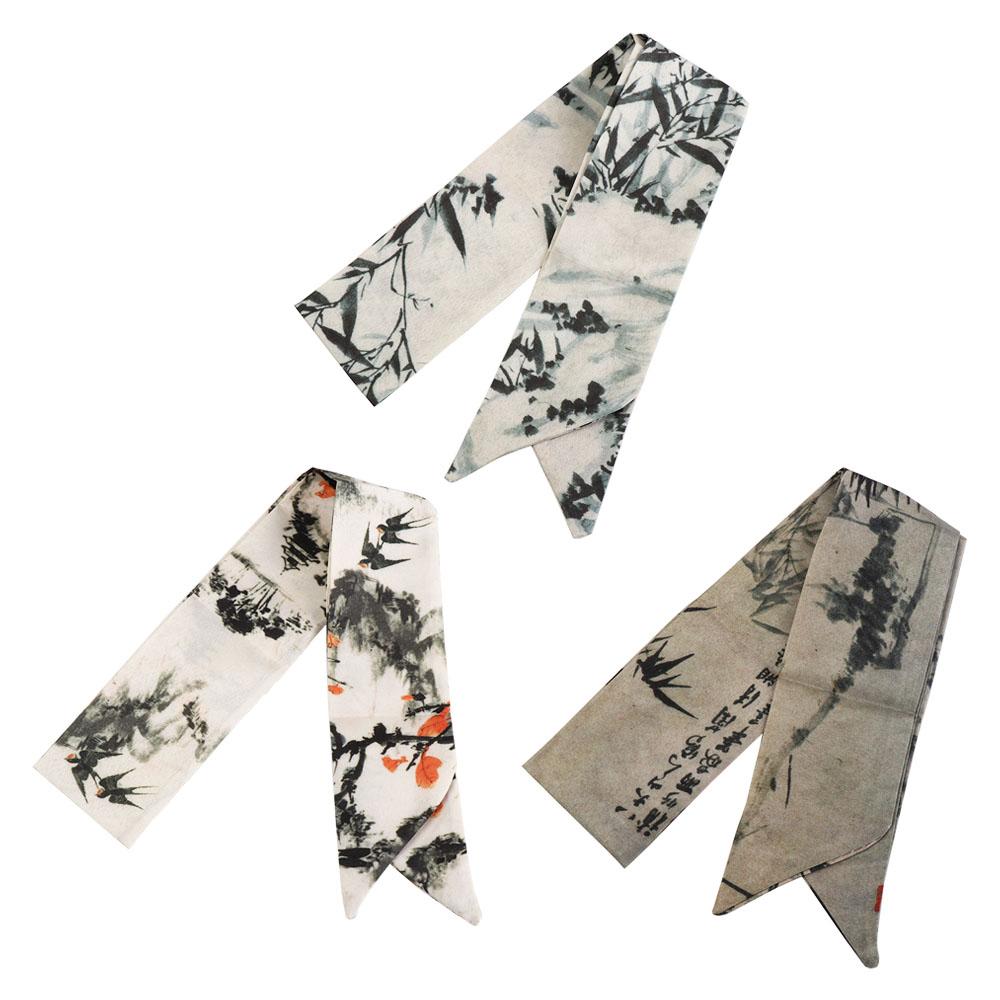 Elegant Long Ink Painting Silk - Photography Trend ulasan dan harga
