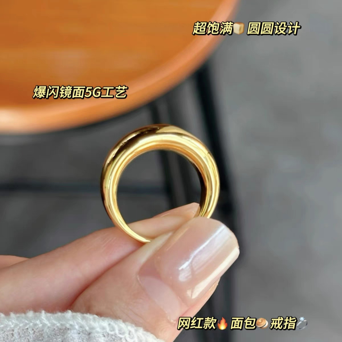 AU999 24K Gold Women's Bread C - Photography Yellow ulasan dan harga