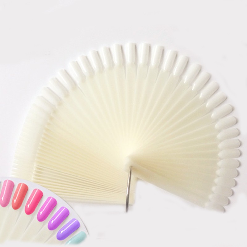 4Color 50pcs False Nail Tips F - Color Checker Card ulasan dan harga