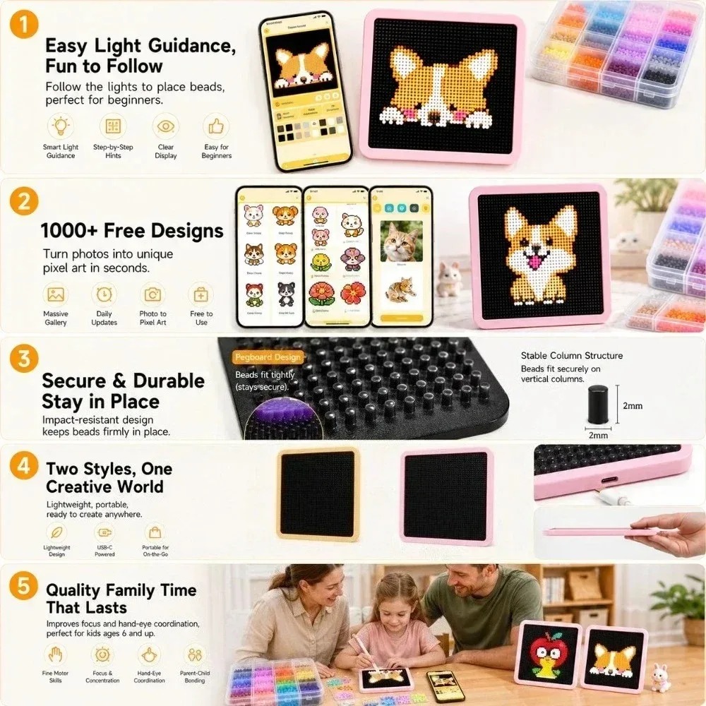 App Controlled LED Pixel Light - Pixel Art Led Panel ulasan dan harga