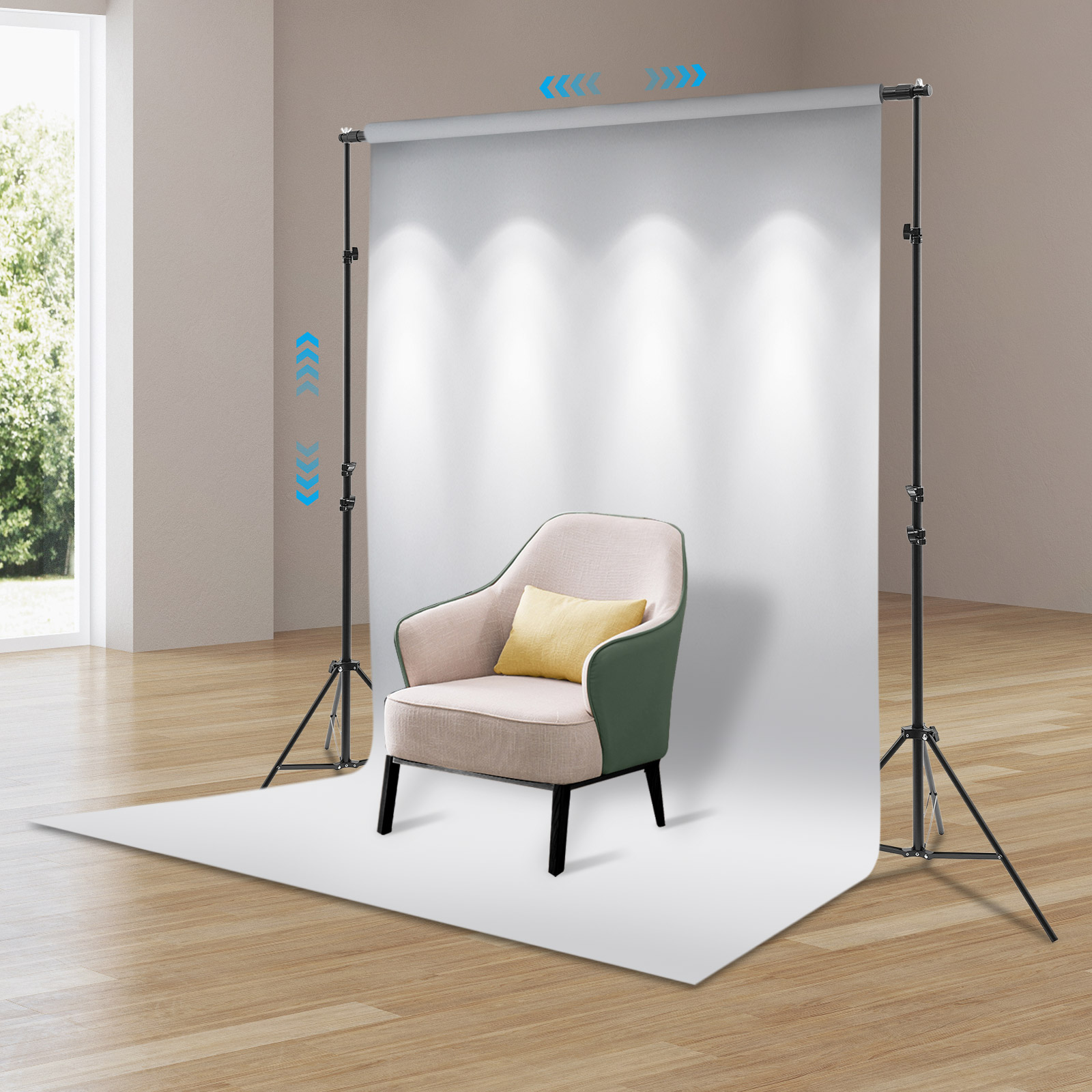 Photo Background Stand Kit, Po - Backdrop Stand Kit ulasan dan harga