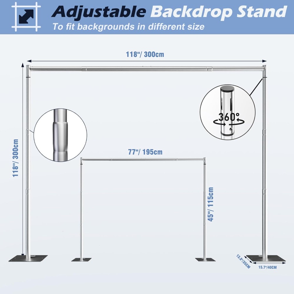 Heavy Duty Backdrop Stand Kit  - Backdrop Stand Kit ulasan dan harga