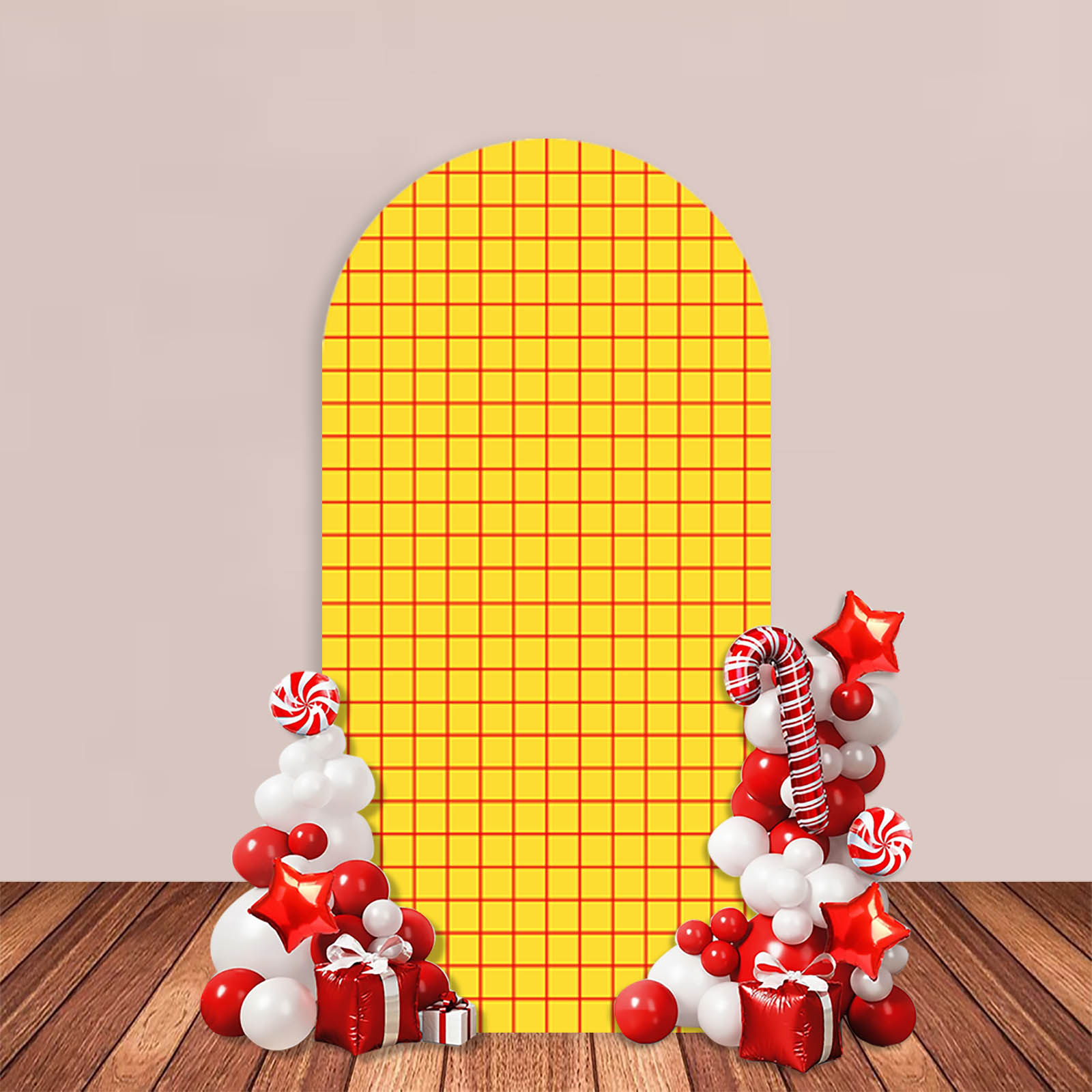 Happy Birthday Arch Backdrop C - Photography Yellow ulasan dan harga